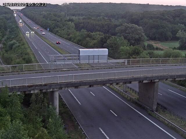 Caméra autoroute France - A31, Zoufftgen direction Luxembourg-ville, à la frontière entre la France et le Luxembourg