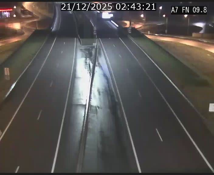 Caméra trafic Luxembourg - A7, Tunnel Gousselerbierg, sortie sud, direction rond-point Lorentzweiler (BK 9.9)