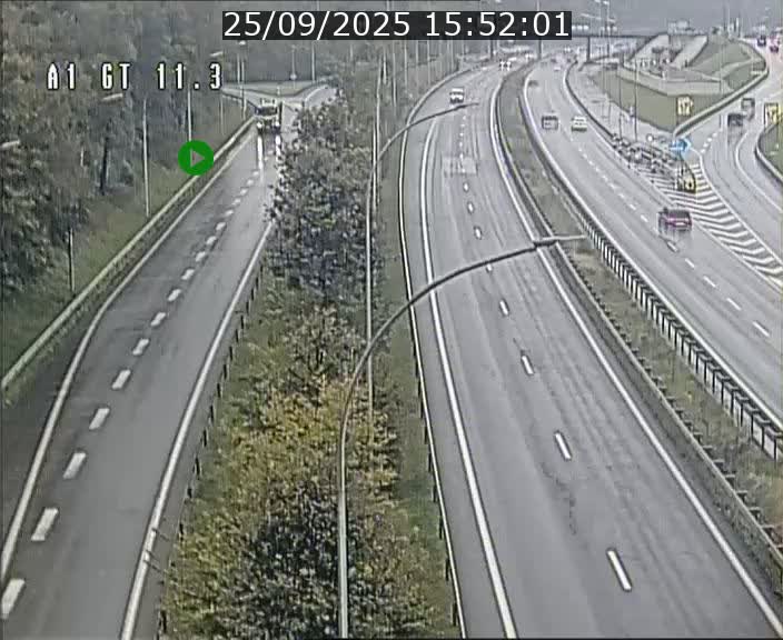 Traffic live webcam Luxembourg Senningerberg - A1 direction Allemagne - BK 11.3