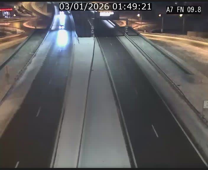 Caméra trafic Luxembourg - A7, Tunnel Gousselerbierg, sortie sud, direction rond-point Lorentzweiler (BK 9.9)
