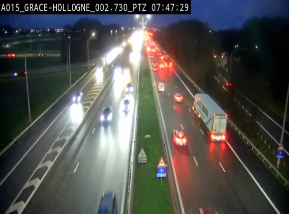 Caméra trafic Belgique - Grâce-Hollogne - E42, jonction avec A604, direction Loncin/Aéroport de Liège -  BK 3.2