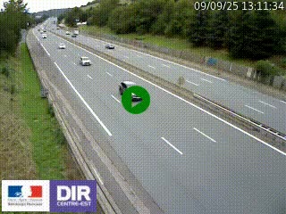 Webcam routière à Saint-Etienne-Terrenoire sur la RN88 avant la jonction entre l'A72 et le Boulevard Périphérique de Saint-Etienne