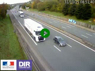 Webcam routière à Saint-Etienne-Terrenoire sur la RN88 avant la jonction entre l'A72 et le Boulevard Périphérique de Saint-Etienne