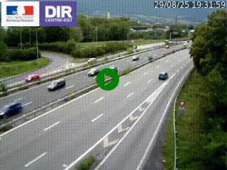 Caméra routière à hauteur de la sortie 15 Chambéry-centre au PK 4,103 en direction d'Albertville
