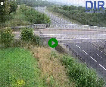 Webcam sur A84 à hauteur de Pont-Farcy, au niveau du pont autoroutier sur la Vire, au sud de Saint-Lô