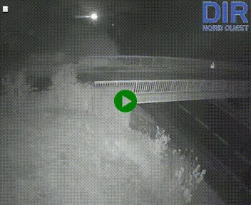 Webcam sur A84 à hauteur de Pont-Farcy, au niveau du pont autoroutier sur la Vire, au sud de Saint-Lô