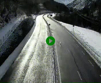 Webcam Porté-Puymorens sur N320, en direction de Pas de la Casa (Andorre)