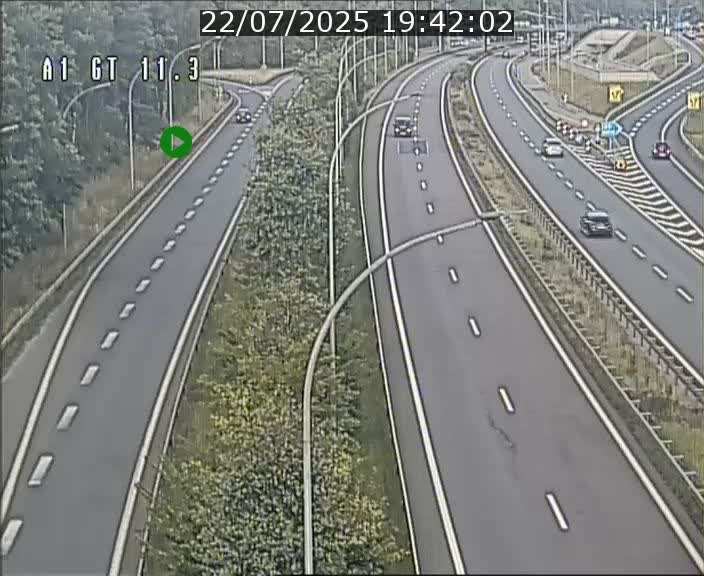 Traffic live webcam Luxembourg Senningerberg - A1 direction Allemagne - BK 11.3