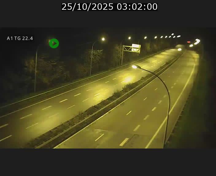 Traffic live webcam Luxembourg Flaxweiler - A1 direction Luxembourg - BK 22.4