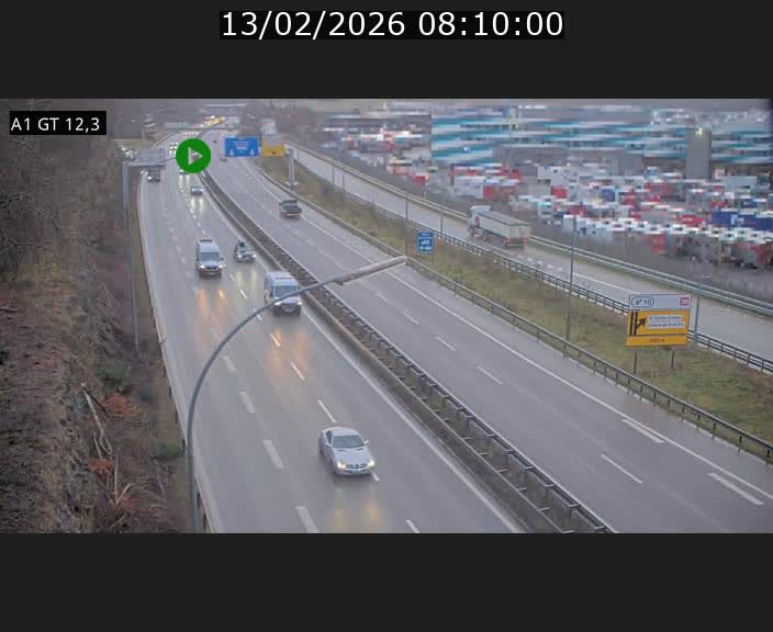 Traffic live webcam Luxembourg Senningerberg - A1 direction Allemagne - BK 12.3