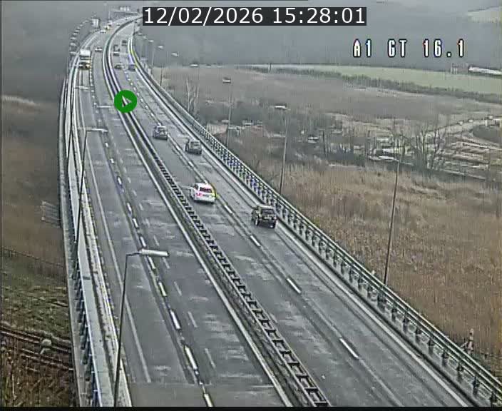 Traffic live webcam Luxembourg Niederanven - A1 direction Allemagne - BK 16.1