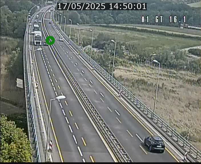 Traffic live webcam Luxembourg Niederanven - A1 direction Allemagne - BK 16.1
