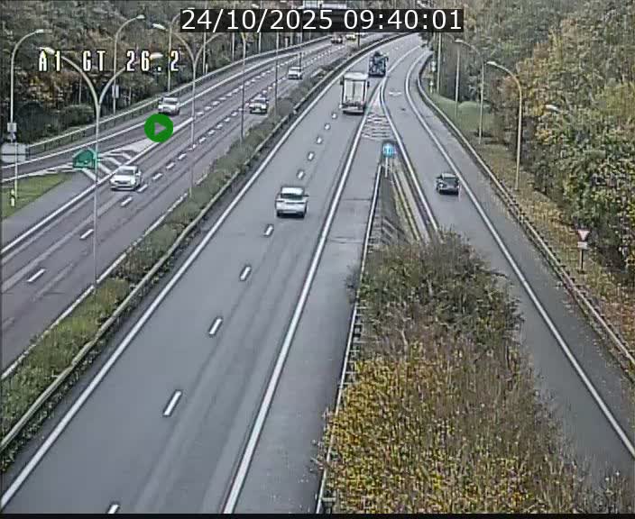 Traffic live webcam Luxembourg Grevenmacher - A1 direction Allemagne - BK 26.2