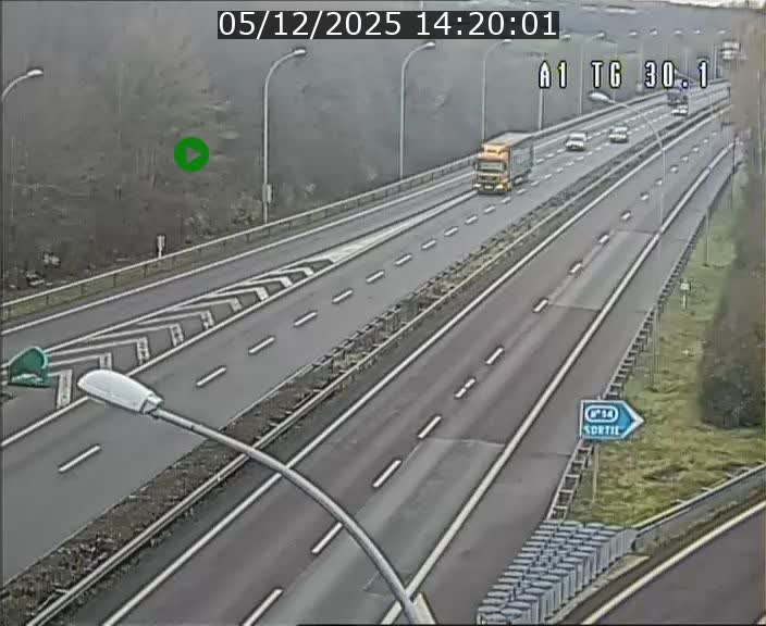 Traffic live webcam Luxembourg Grevenmacher - A1 direction Luxembourg - BK 30.1