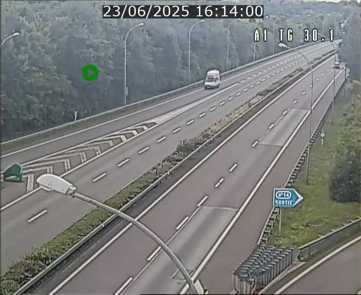 Traffic live webcam Luxembourg Grevenmacher - A1 direction Luxembourg - BK 30.1