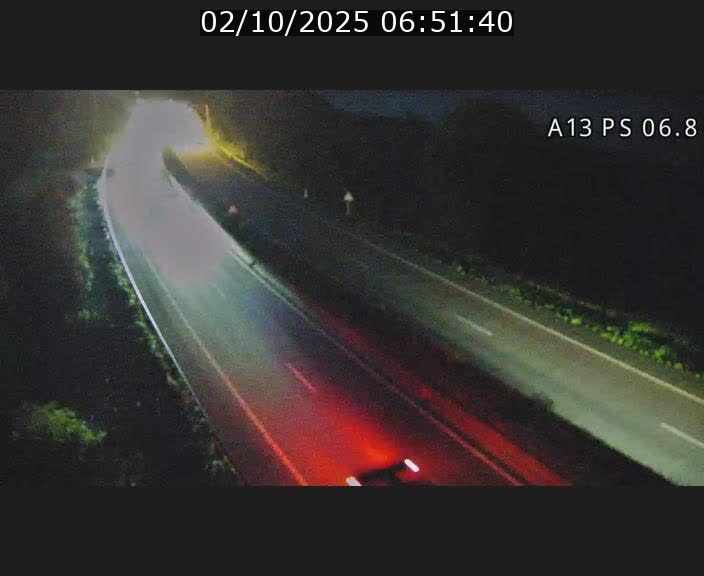 Traffic live webcam Luxembourg Ehlerange - A13 direction Esch-sur-Alzette - BK 6.8