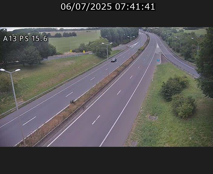 Traffic live webcam Luxembourg Kayl - A13 direction Dudelange - BK 15.6