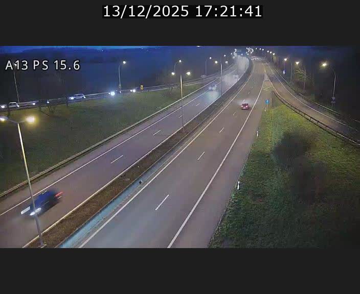 Traffic live webcam Luxembourg Kayl - A13 direction Dudelange - BK 15.6