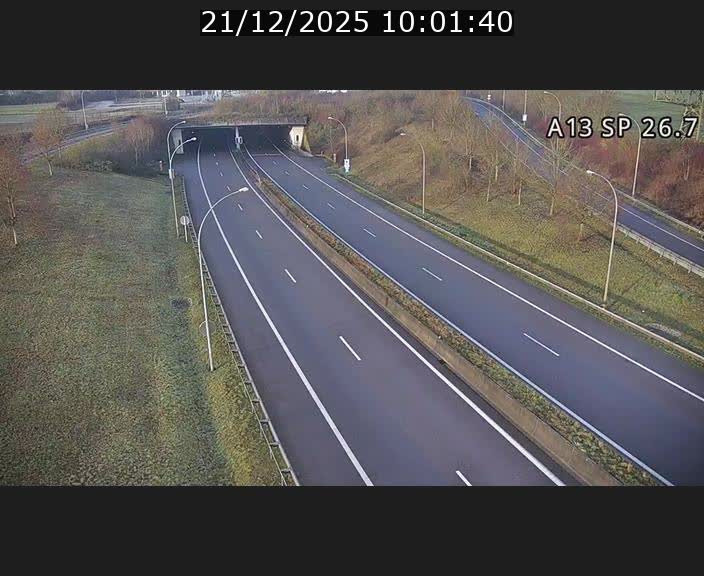 Traffic live webcam Luxembourg Frisange - A13 direction Luxembourg-ville - BK 26.7