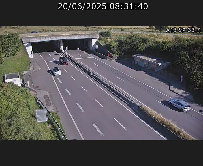 Webcam trafic sur A13 à hauteur d'Altwies en direction de Mondorf-les-bains et en provenance de l'Allemagne