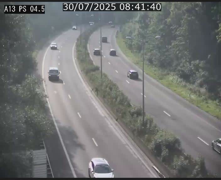 Traffic live webcam Luxembourg Differdange - A13 direction Esch-sur-Alzette - BK 4.5