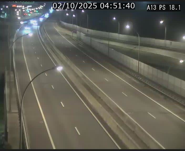 Traffic live webcam Luxembourg Dudelange - A13 direction Croix de Bettembourg - BK 18.1