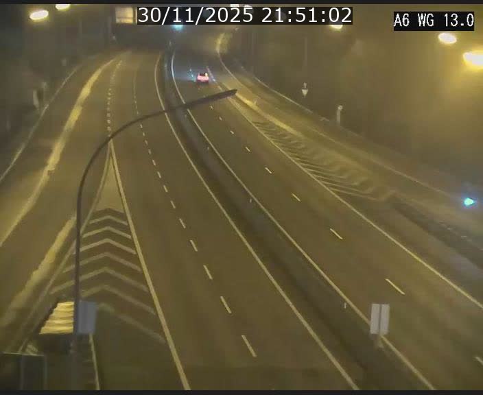 Traffic live webcam Luxembourg Mamer - A6 - BK 13 - direction Luxembourg/France/Allemagne