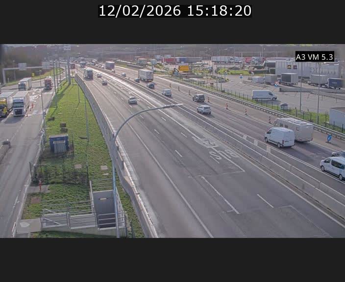 Traffic live webcam Luxembourg Aire de Berchem - A3 - BK 5 - direction France