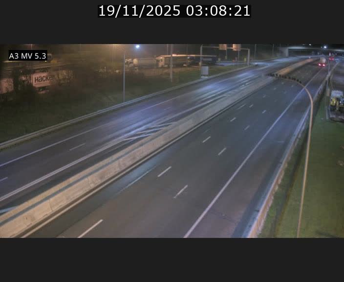 Webcam à l'Aire de Berchem au Luxembourg sur l'A3. Vue orientée vers la France