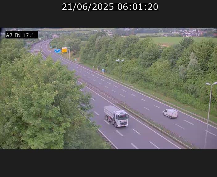 Caméra trafic Luxembourg - A7, Merscherbierg direction Mersch