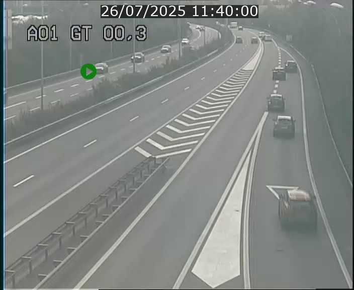 Traffic live webcam Luxembourg Croix de Gasperich - A1 direction Kirchberg - BK 0.3