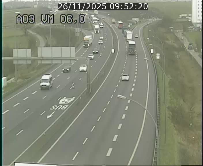 Traffic live webcam Luxembourg Aire de Berchem - A3 - BK 6 - direction France