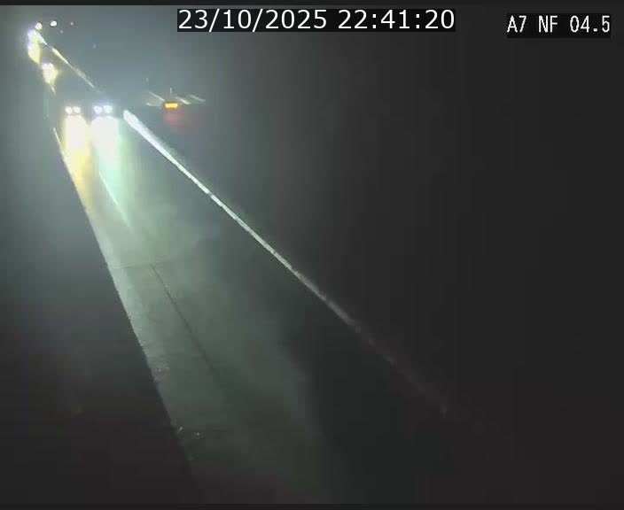 Caméra autoroute Luxembourg A7 - Passage à gibier Rëngelbour - direction Tunnel Grouft