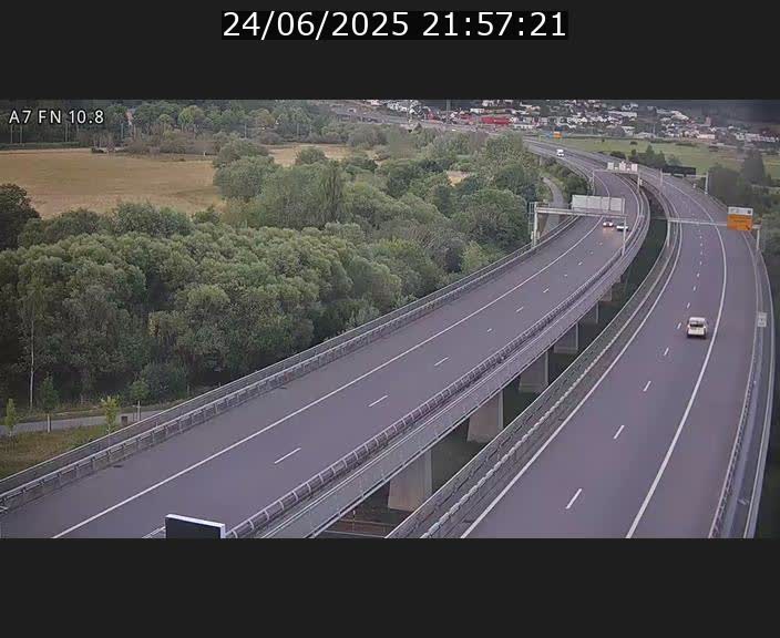 Caméra trafic Luxembourg - A7, Tunnel Gousselerbierg, sortie sud, direction rond-point Lorentzweiler (BK 10.8)