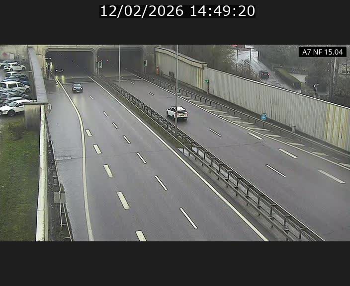 Caméra trafic Luxembourg - A7, Tunnel Mersch, entrée sud, direction Ettelbruck