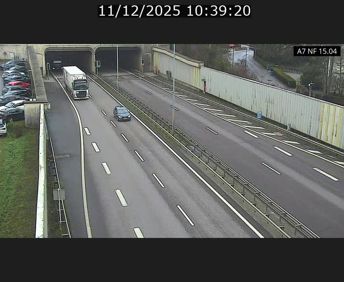 Caméra trafic Luxembourg - A7, Tunnel Mersch, entrée sud, direction Ettelbruck