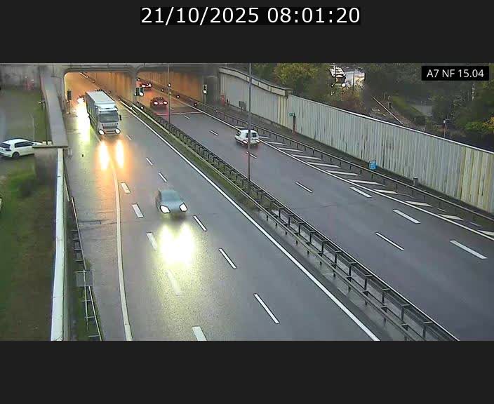 Caméra trafic Luxembourg - A7, Tunnel Mersch, entrée sud, direction Ettelbruck