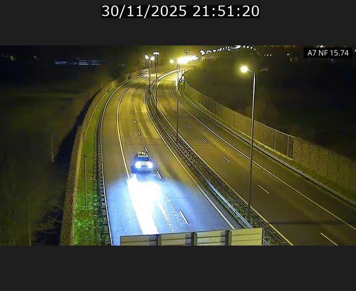 Caméra trafic Luxembourg - A7, Tunnel Mersch, entrée nord, direction Lorentzweiler
