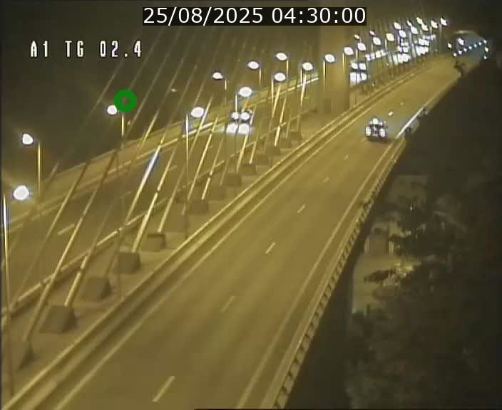 Traffic live webcam Luxembourg Sandweiler - A1 direction Luxembourg-ville - BK 2.4