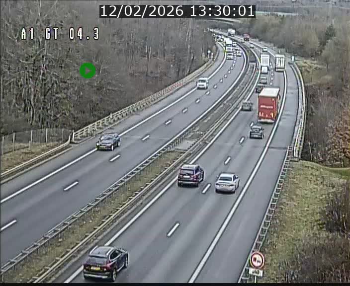 Traffic live webcam Luxembourg Itzig - A1 direction Sandweiler - BK 4.3