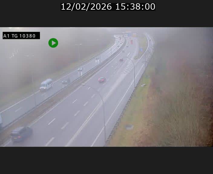 Traffic live webcam Luxembourg Senningerberg - A1 direction Luxembourg Kirchberg - BK 10.3