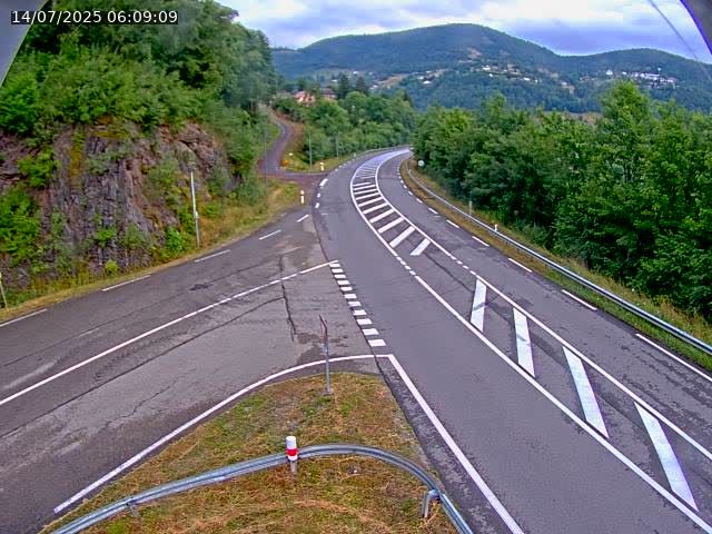 Caméra autoroute France - N66, col du Bussang direction Remiremont