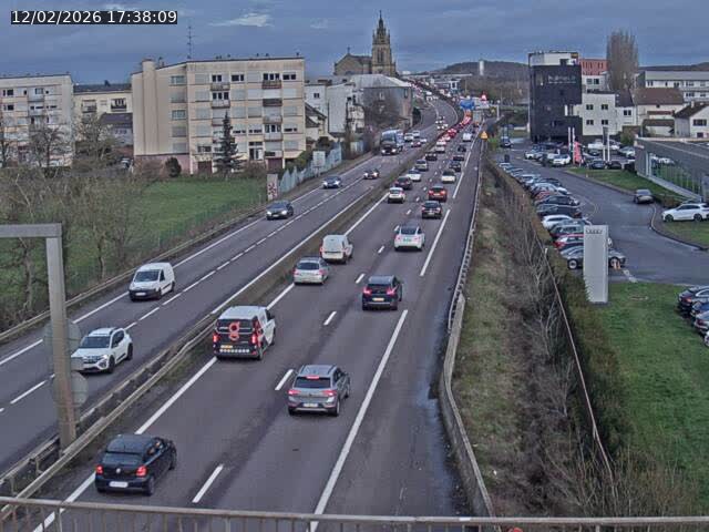 Caméra autoroute France - A31, Thionville direction Metz