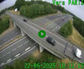 Clone of Caméra routière sur l'autoroute A20 au nord de Limoges, à la jonction avec la N520. Vue orientée vers Paris