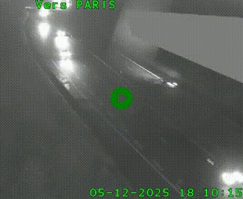 Caméra routière sur l'autoroute A20 à Saint-Pardoux-l'Ortigier, à la jonction avec l'A89. Vue orientée vers Paris