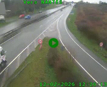 Webcam N147 au nord de Poitiers et à la jonction avec la A10