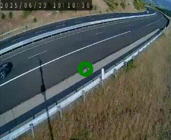 Caméra autoroutière France - A75, Engayresque, entre Millau et Séverac-le-Chateau, en direction de Montpellier