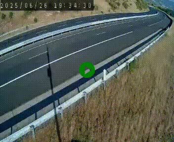 Caméra autoroute A75 à hauteur de la sortie 42 (Rodez, Laissac, Aire de l'Auvergne) située sur la commune d'Auberoques, près de Sévérac-le-Château