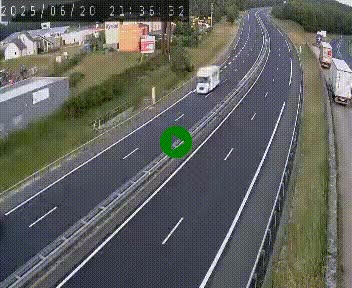 Caméra autoroute A75 à hauteur du col du rocher blanc en direction de Montpellier