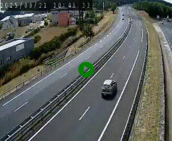 Caméra autoroute A75 à hauteur du col du rocher blanc en direction de Montpellier